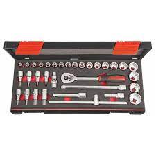 Socket set 1/2 inch square drive 33 pieces 12